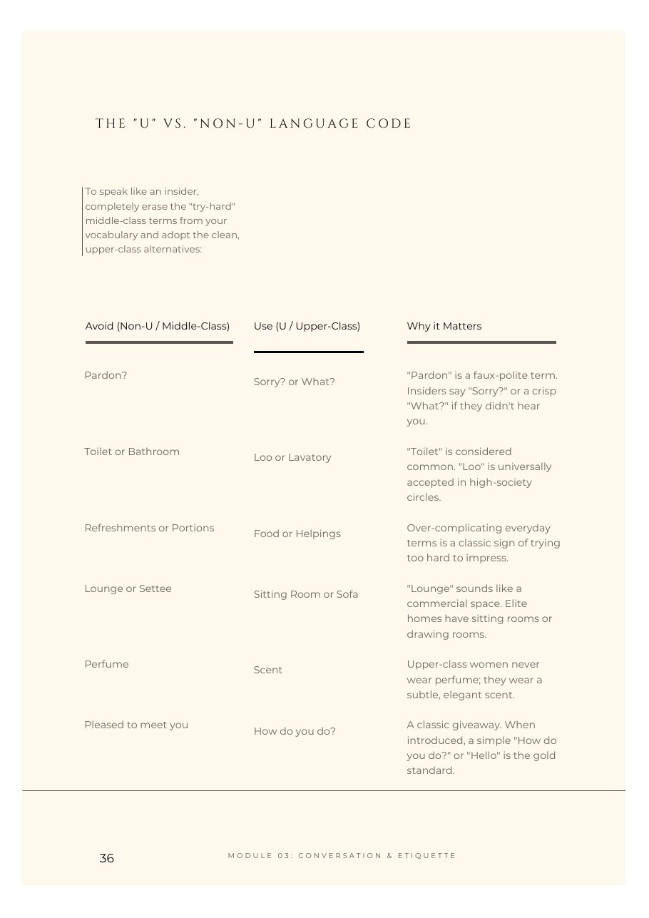 The language code table